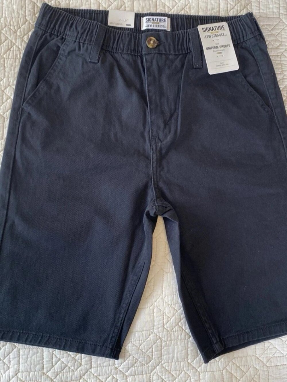 Levi Strauss Signature Gold Boys Black Shorts - Size 14 REG
